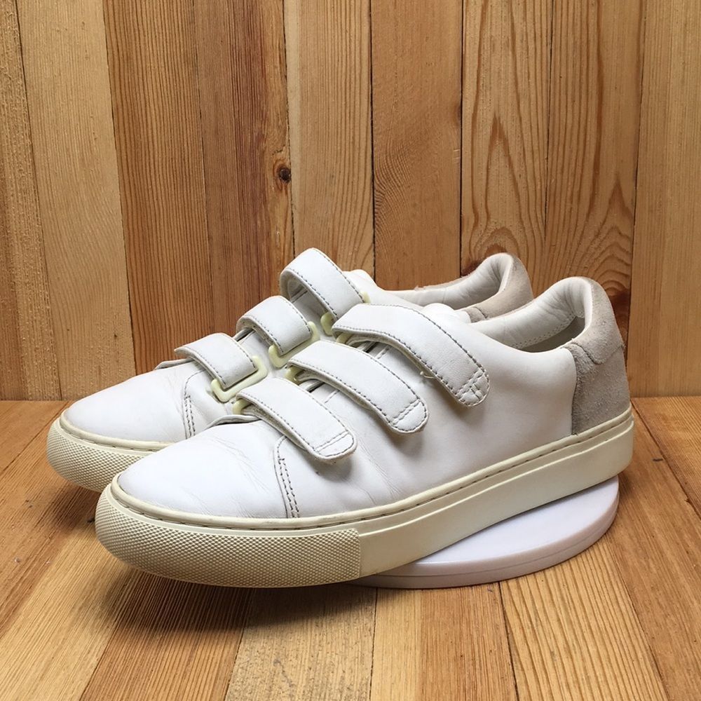 Tory Burch Sport Shoes Women Sz 8 Leather White Straps Sneaker Athletic 0565 - Picture 4 of 13